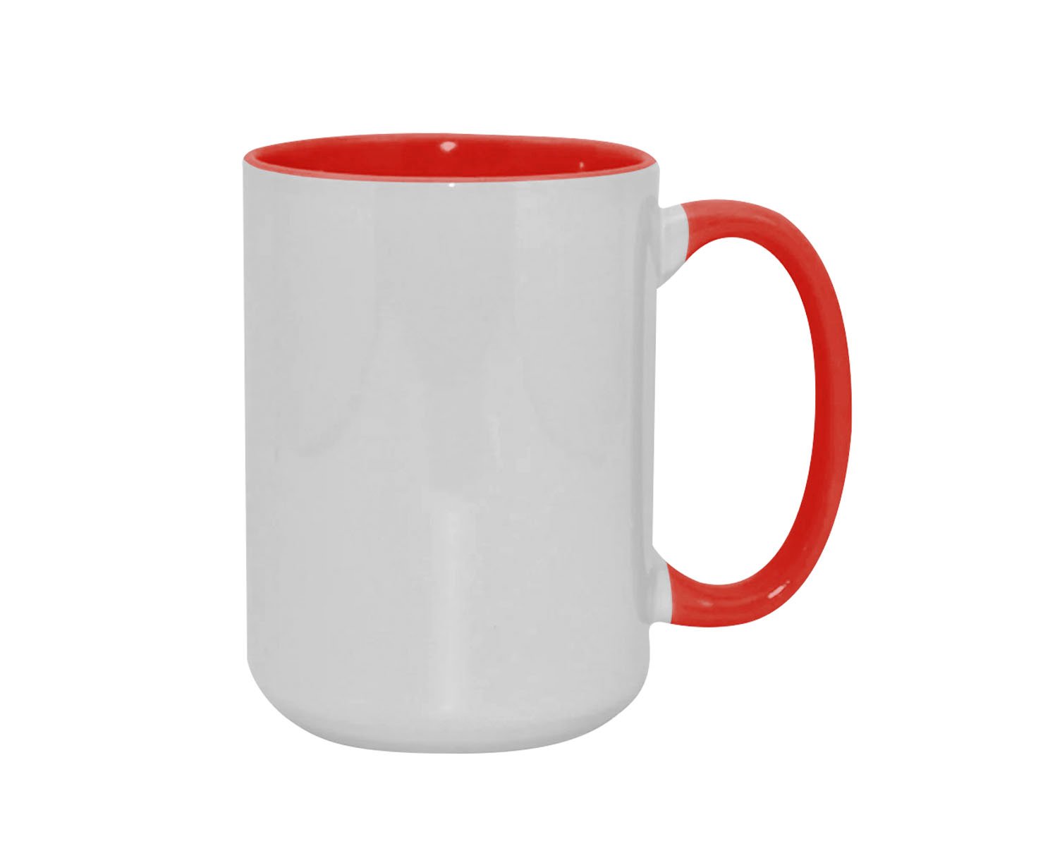 TAZA BICOLOR 15 OZ ROJO