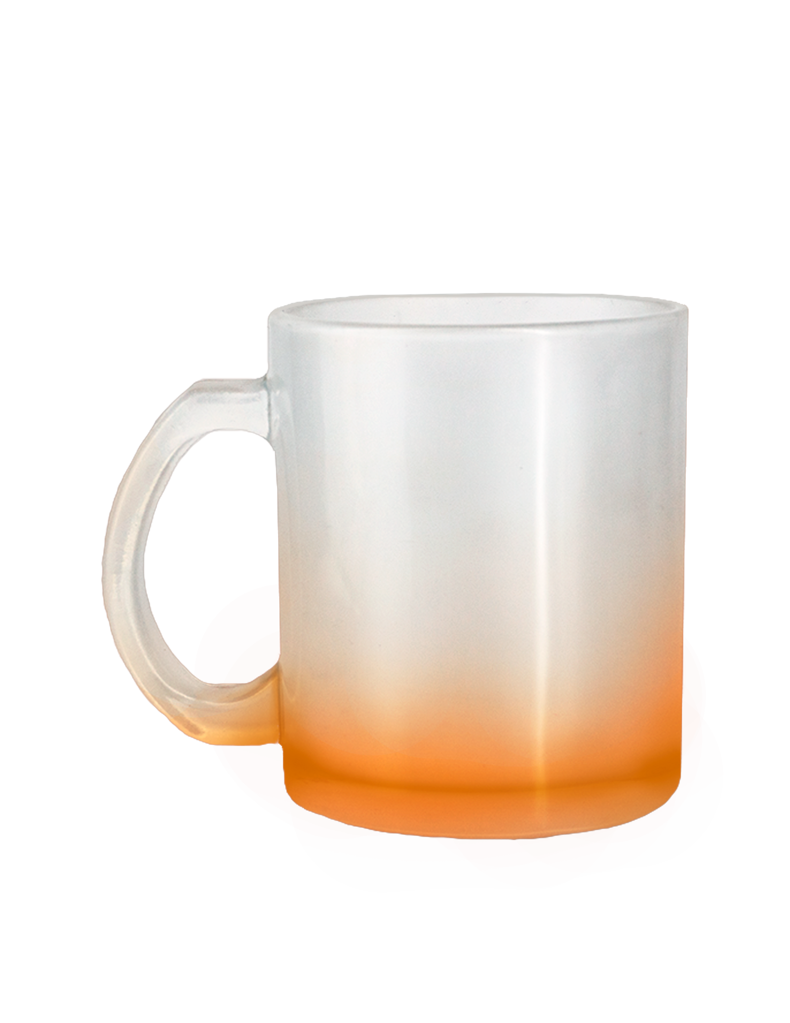 TAZA CRISTAL 10 OZ. SATINADO NARANJA