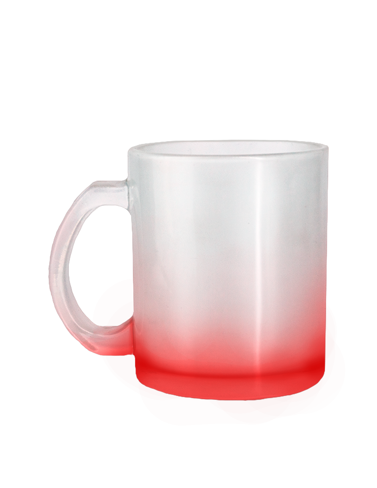 TAZA CRISTAL 10 OZ. SATINADO ROJO