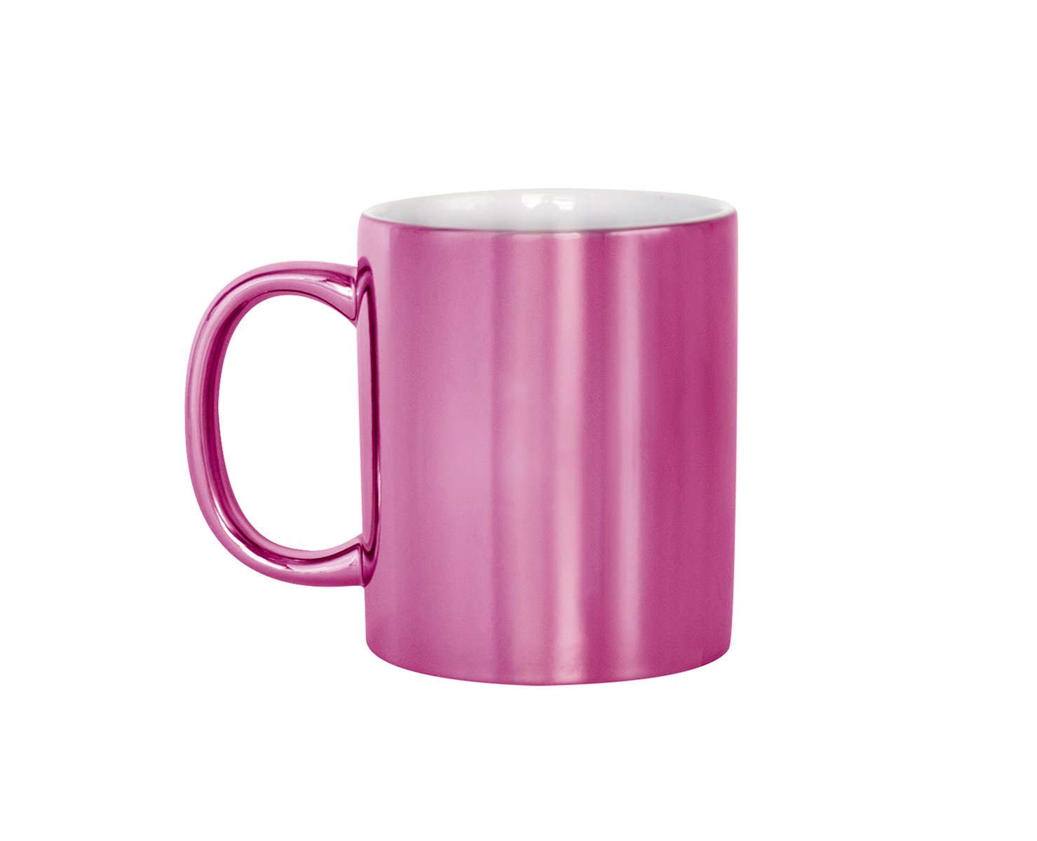 TAZA METALICA 11 OZ. ROSA