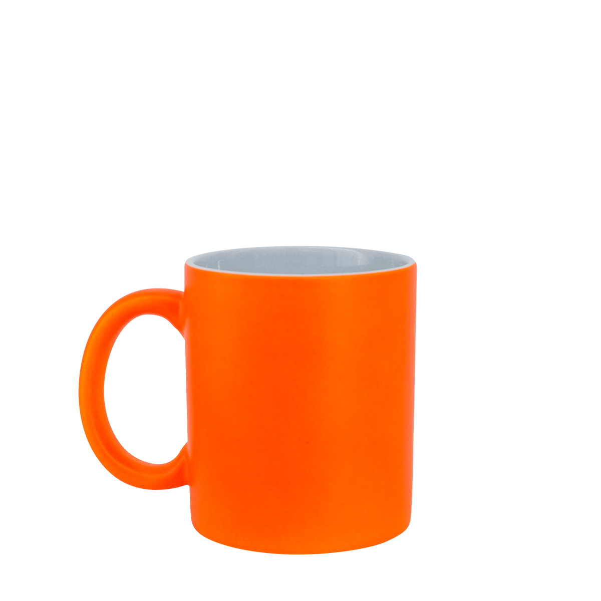 TAZA COLOR NEON 11 OZ NARANJA