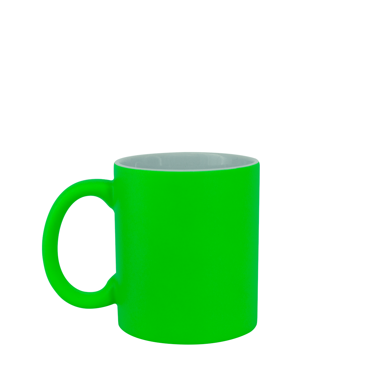 TAZA COLOR NEON 11 OZ VERDE