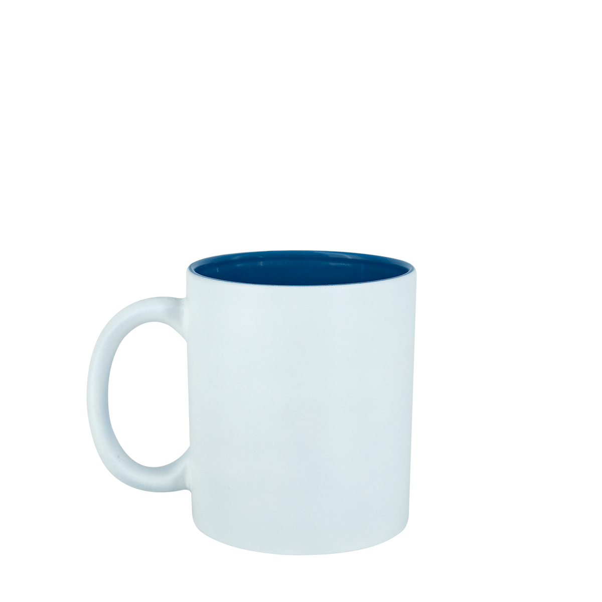 TAZA AZUL CIELO/BLANCO GRAB LASER 11OZ