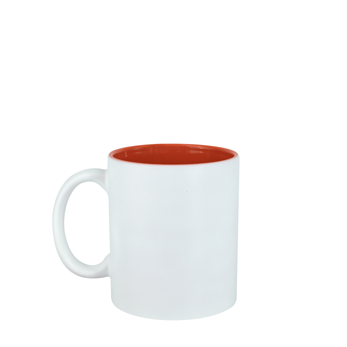 TAZA NARANJA/BLANCO GRAB LASER 11OZ