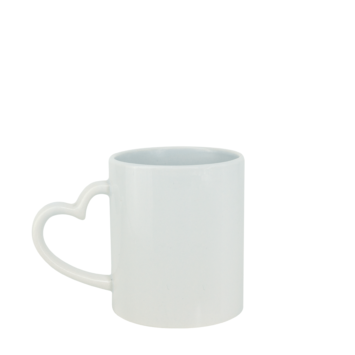 TAZA CON ASA CORAZON 11 OZ BLANCO