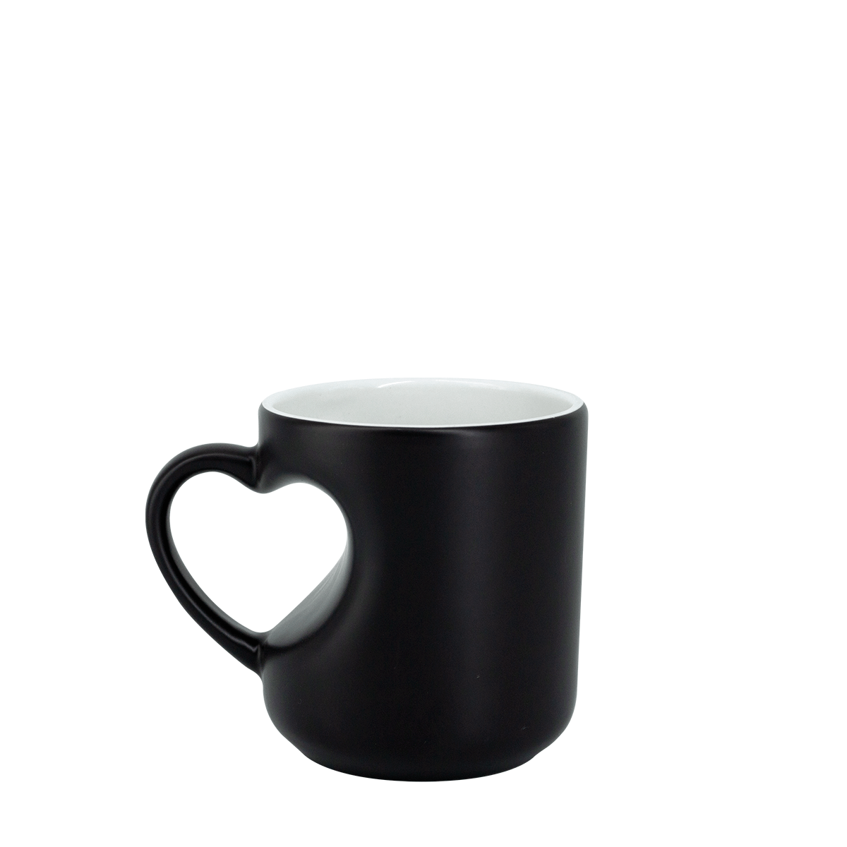 TAZA CORAZON 10 OZ MAGICA NEGRA