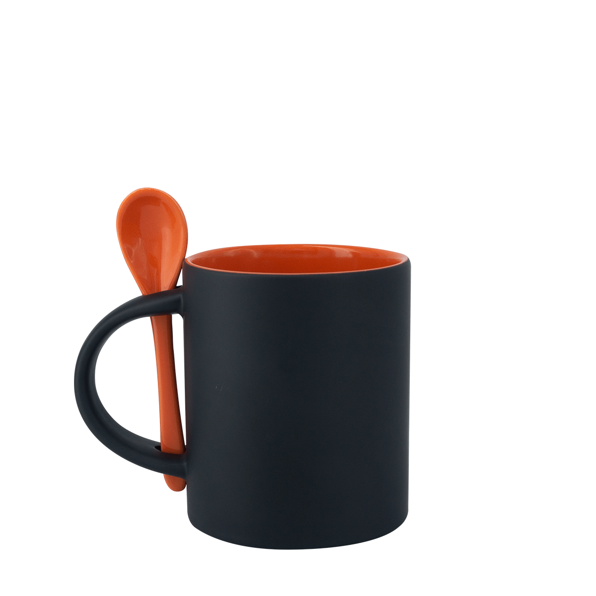 TAZA CUCHARA MAGICA INT/NARANJA