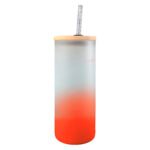 BOTELLA BOROSILICATO FLORIDA 650ML ROJO