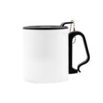 TAZA ACERO AJUSCO 350 ML. BLANCO C/TAPA