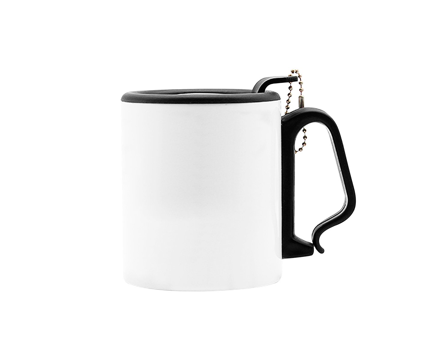 TAZA ACERO AJUSCO 350 ML. BLANCO C/TAPA